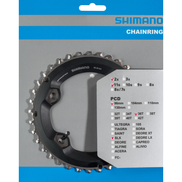 Shimano kettingblad SLX 11V 36T Y1VG98020 M7000-2