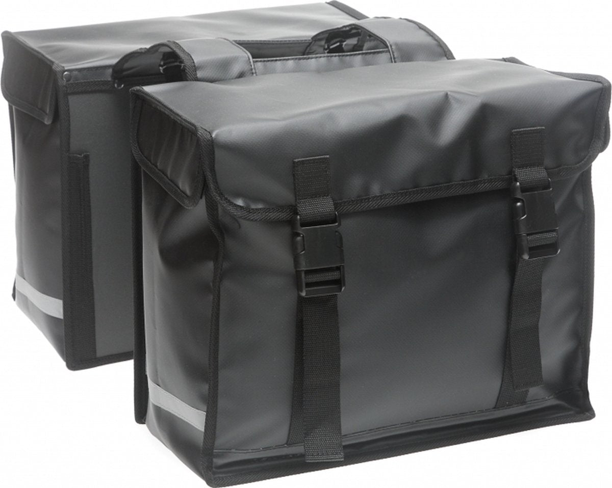 New looxs 031l.501 bisonyl dubbele tas large zwart 66 liter