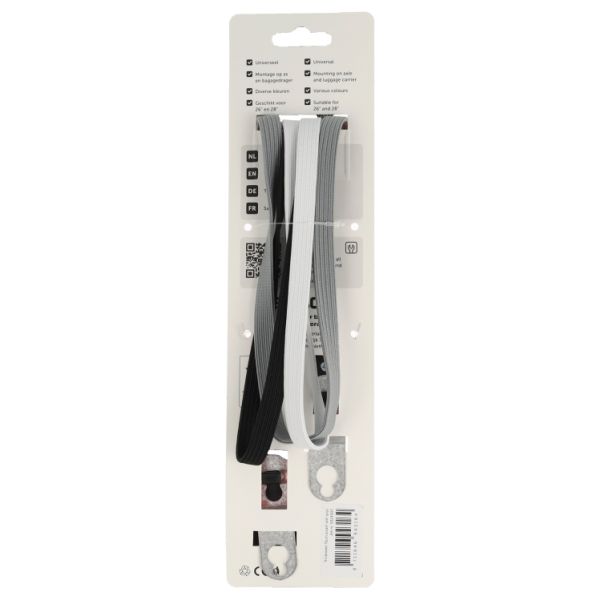 Simson triobinder 71cm - zwart wit grijs
