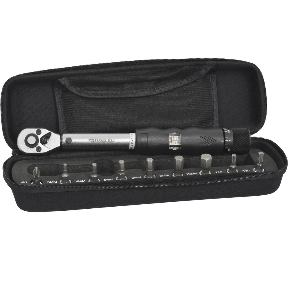 Trivio - fietsgereedschap momentsleutel set 2-14nm 1 4 + bitset