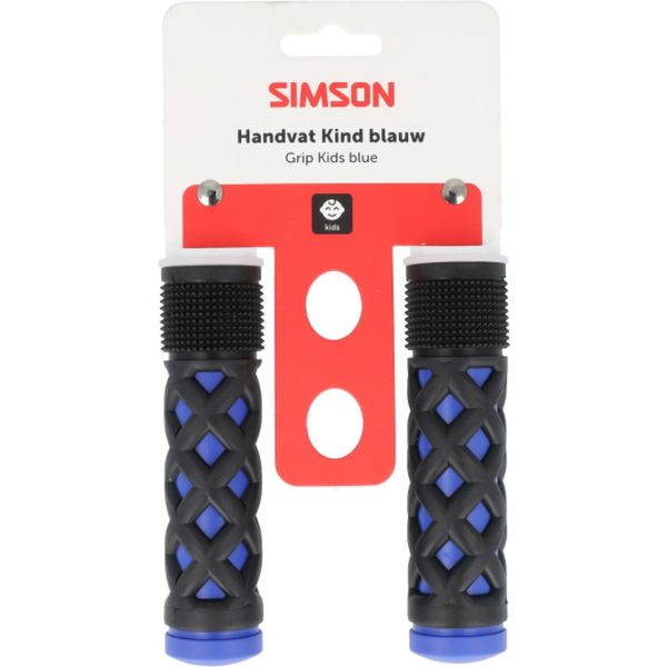 Simson handvatten kinder blauw-zwart