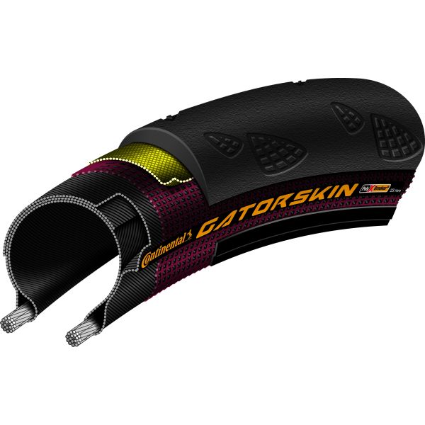 PolyX Breaker Bicycle Tire - 28x1.00, Black, 310g, 120TPI, 25-622