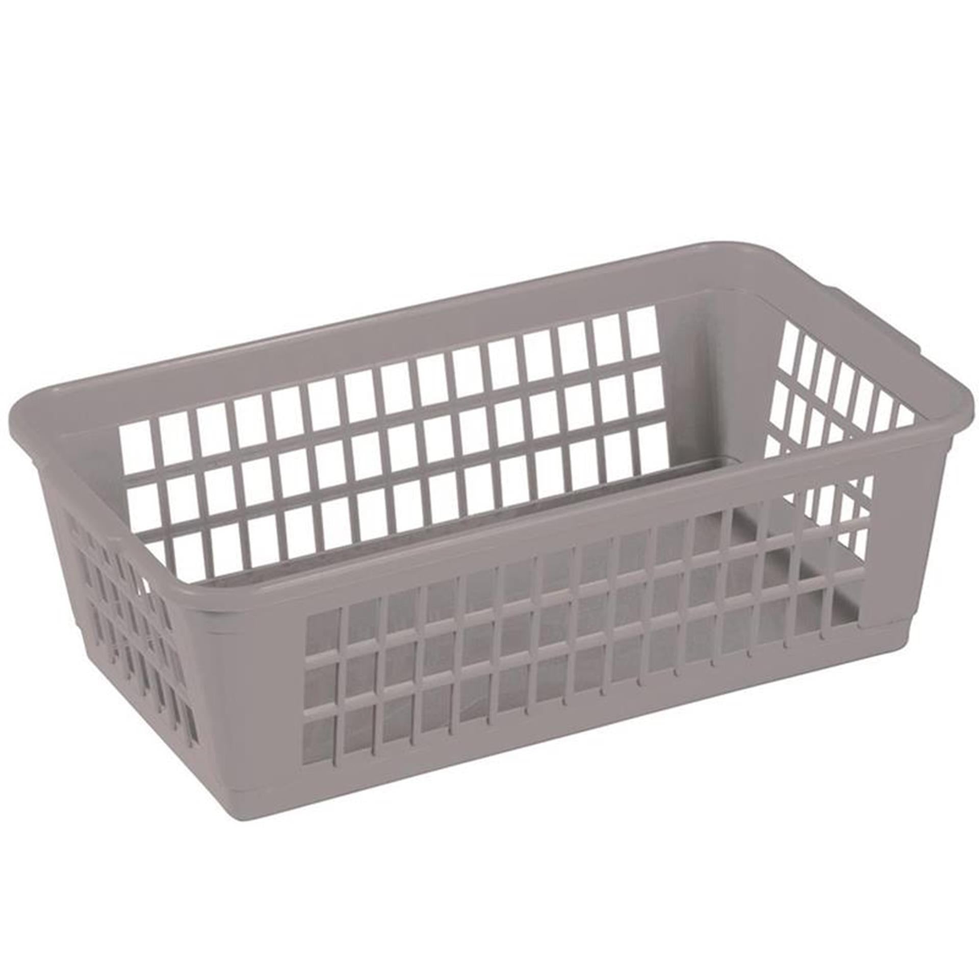 Sunware basis opbergmandje 36x15x8 cm grijs