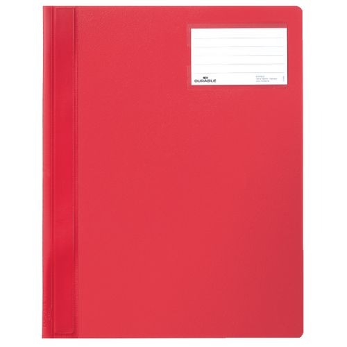 Snelhechters opaal durable 2500.003 rood etiketvenster insteekhoes breed