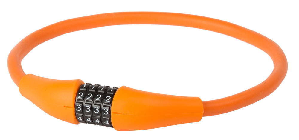 Câble antivol à combinaison M-Wave Silicon 900 x 12mm - orange