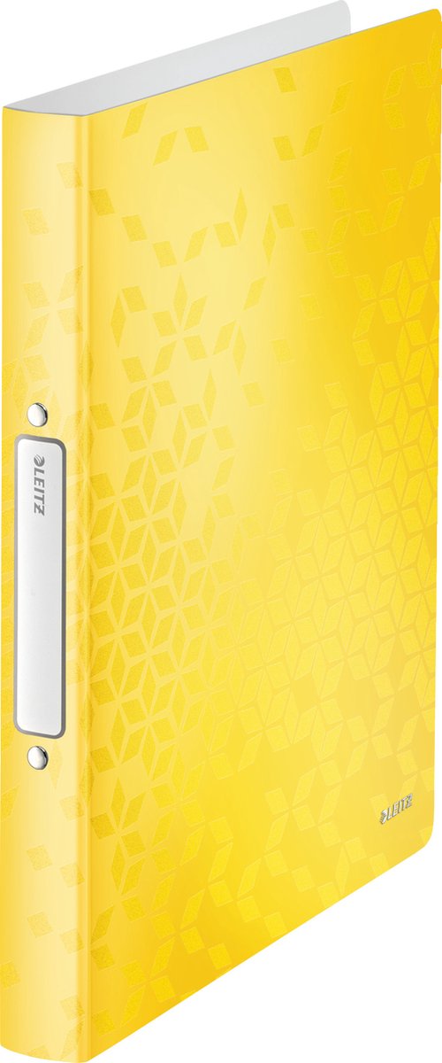 Leitz wow ringband soepel a4 - 2-rings voor 190 vel - rugbreedte van 32mm - geel