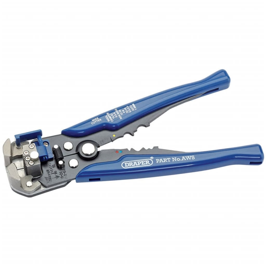 Draper gereedschap automatische draadstripper krimptang blauw 35385