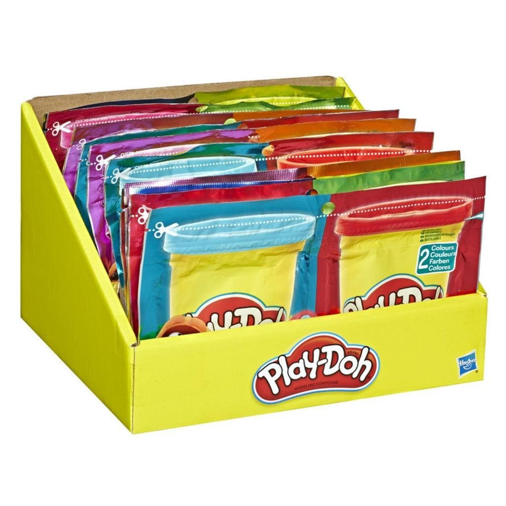 Play-doh grab and go compound tas + 2 kleuren klei