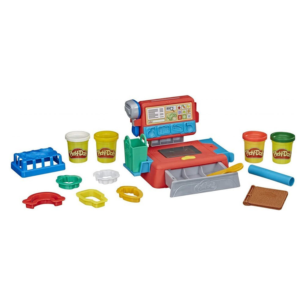 Hasbro play-doh kassa + 4 potjes klei + geluid