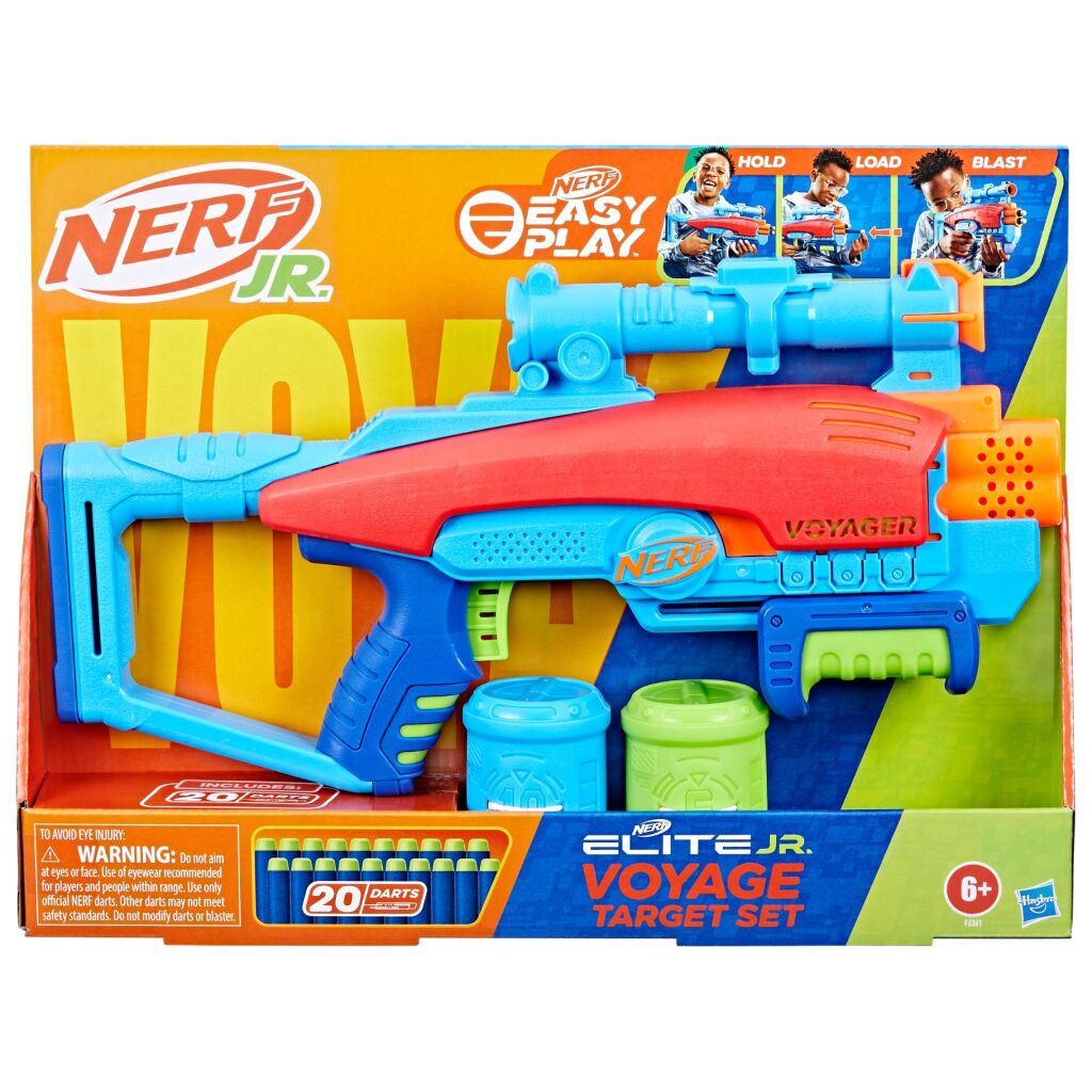 Hasbro nerf junior elite voyage target set + 20 darts