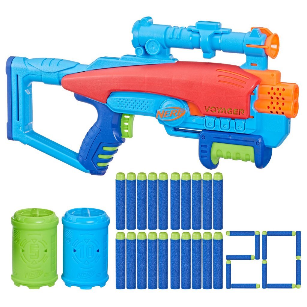 Hasbro nerf junior elite voyage target set + 20 darts
