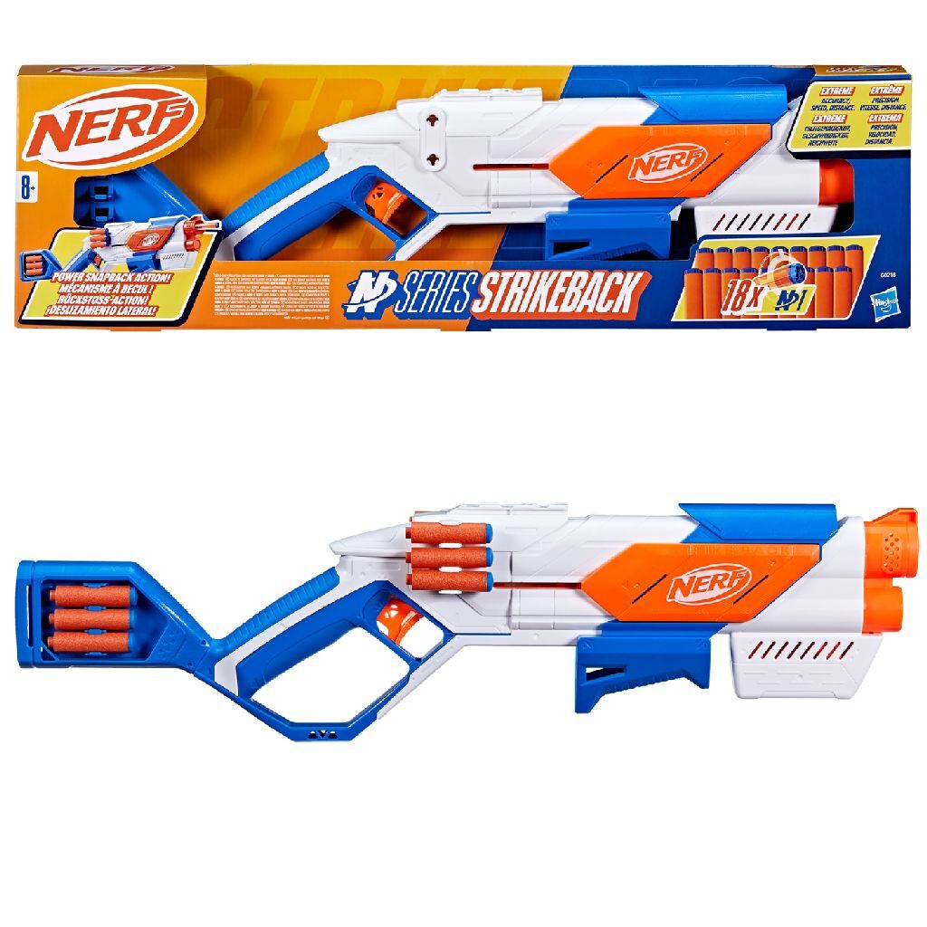 Nerf N-serie Strikeback Blaster + 18 darts
