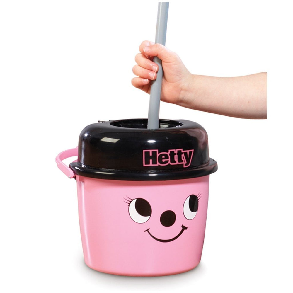 Basis numatische kleine helper kleine hetty dweil en emmer roze