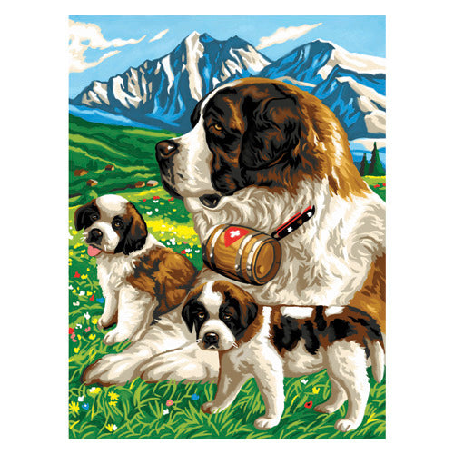 Basis schilderen op nummer sint bernard