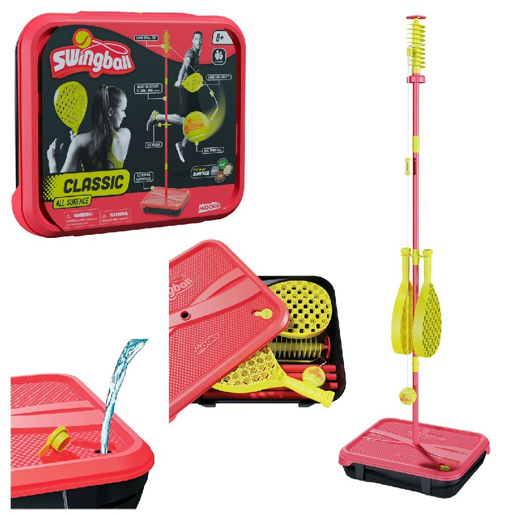Abi mookie swingball tennisspeelset rood