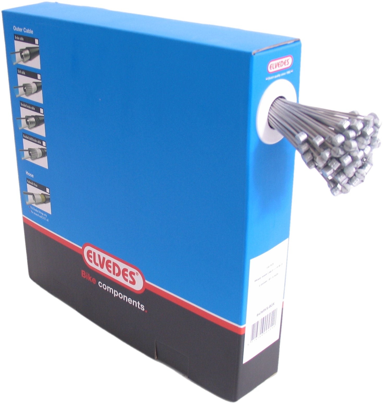 Câble intérieur de frein Elvedes 2000mm acier inoxydable ø1.5mm T-nipple (100 pièces)