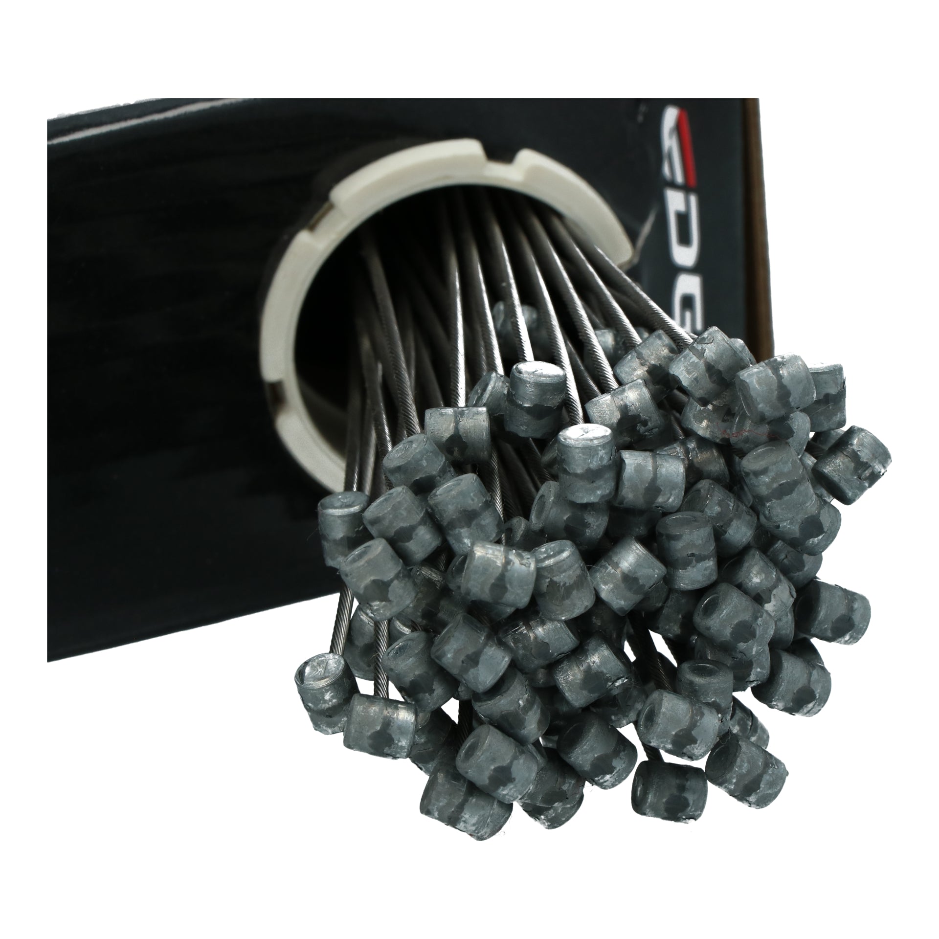 Randrem binnenkabel 2250mm RVS1,5mm 1x19 draad RVS - 6 x 7 t-nippel (100 stuks)