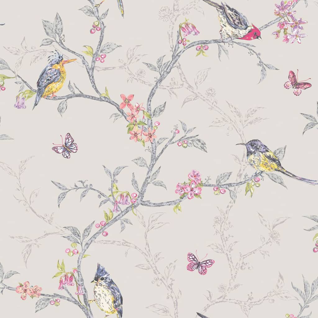 Nederlandse wandbekleding behang phoebe lila