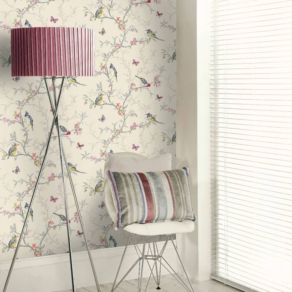 Nederlandse wandbekleding behang phoebe lila