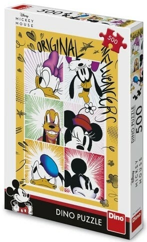 Dinotoys dinopuzzel - disney de bende van mickey mouse - 500 stukjes