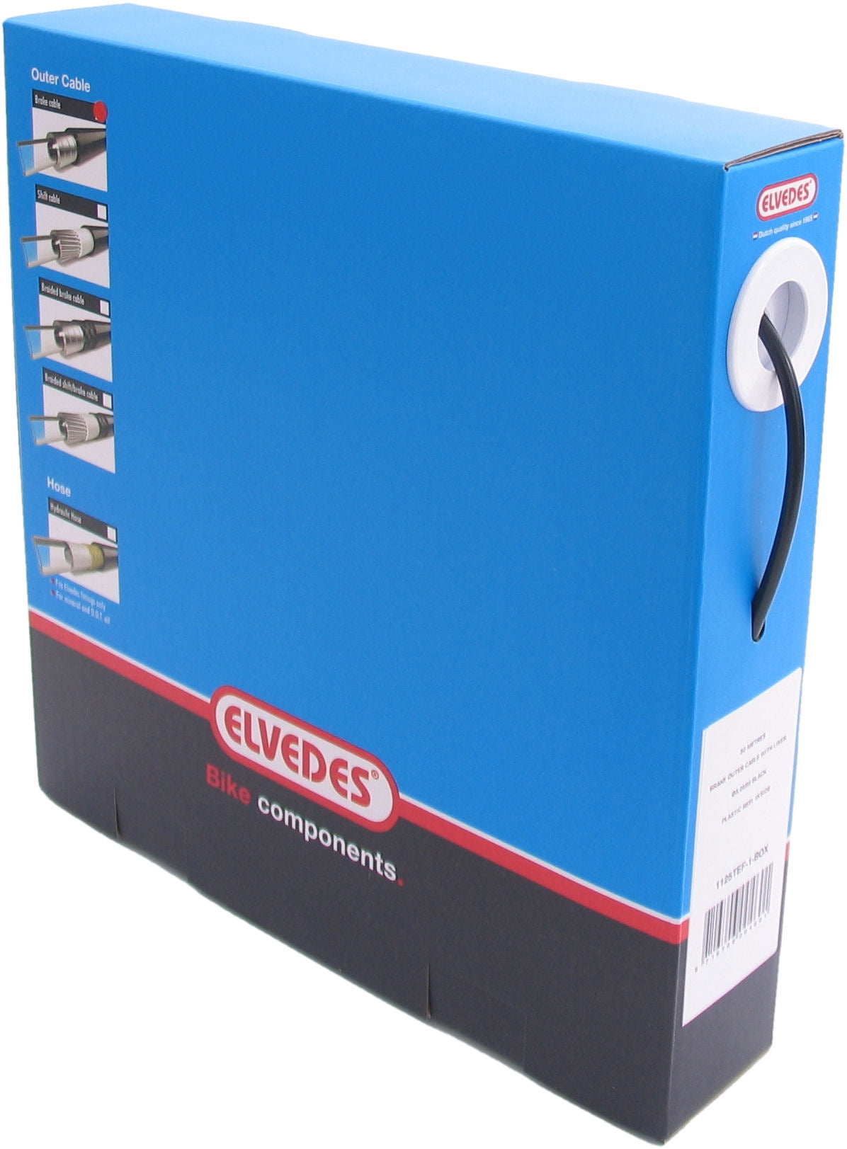 Câble extérieur interrupteur Elvedes avec doublure 30 mètres Ø5.0mm - noir (30 mètres en boîte)