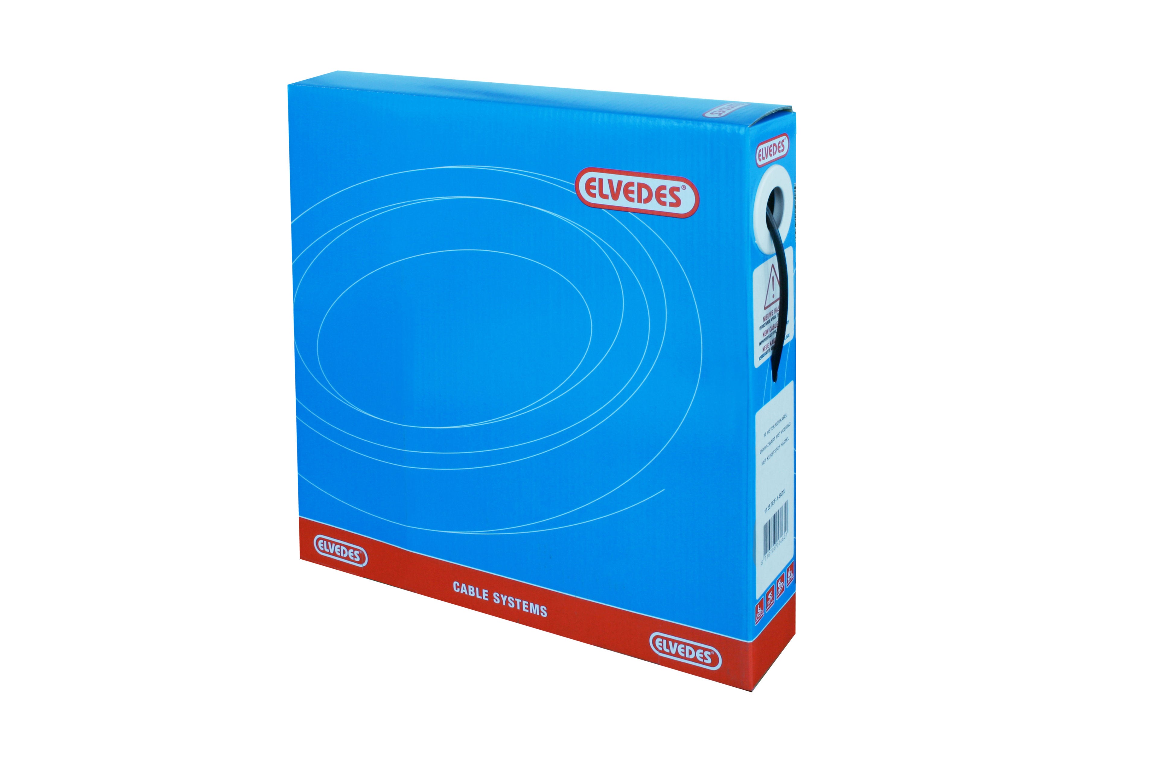 Câble extérieur de frein Elvedes avec garniture 30 mètres Ø5.0mm - argent (30 mètres en boîte)