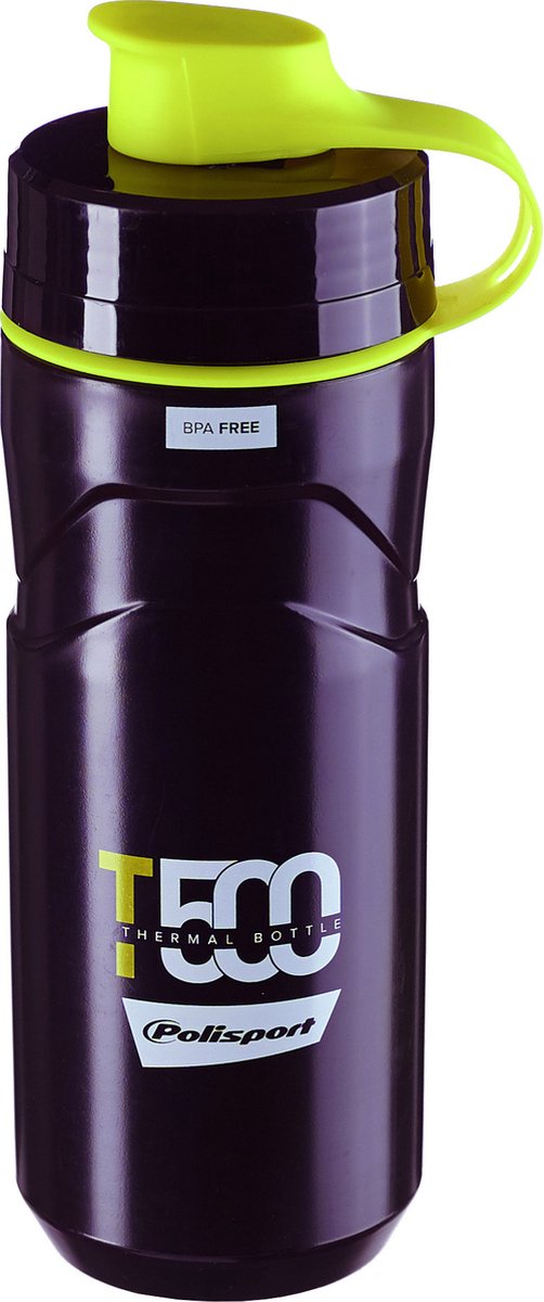 Polisport Bidon Thermal T500 500ml zwart-limoengroen