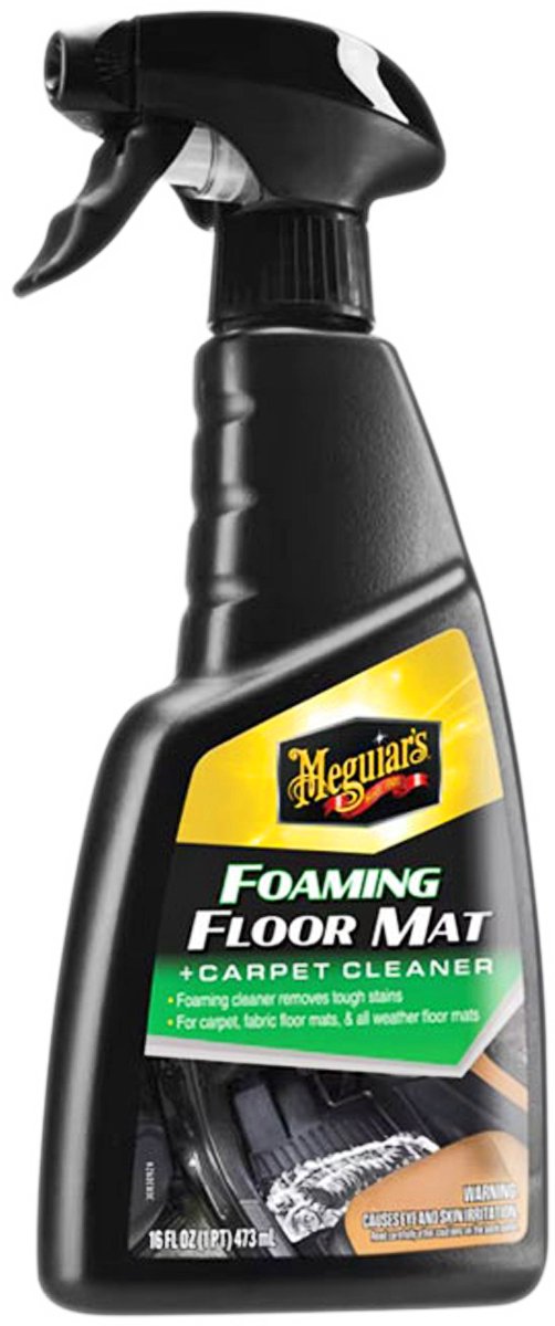 Meguiar's meguiar’s foaming floor mat carpet cleaner – 473ml – interieurreiniger auto – voor tapijt vloermatten – sterke schuimformule