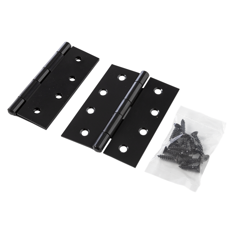 Mack 1071172 - 2 zware scharnieren zwart h 100 x b 75 mm | 5 stuks