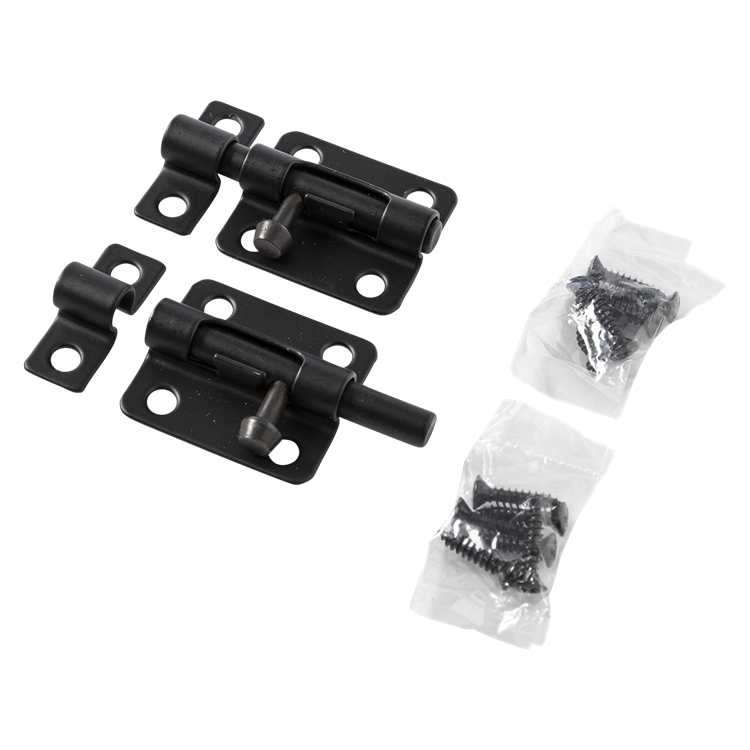 Mack 1071195 - 2 grendels zwart a 45 mm b 19 mm | 6 stuks