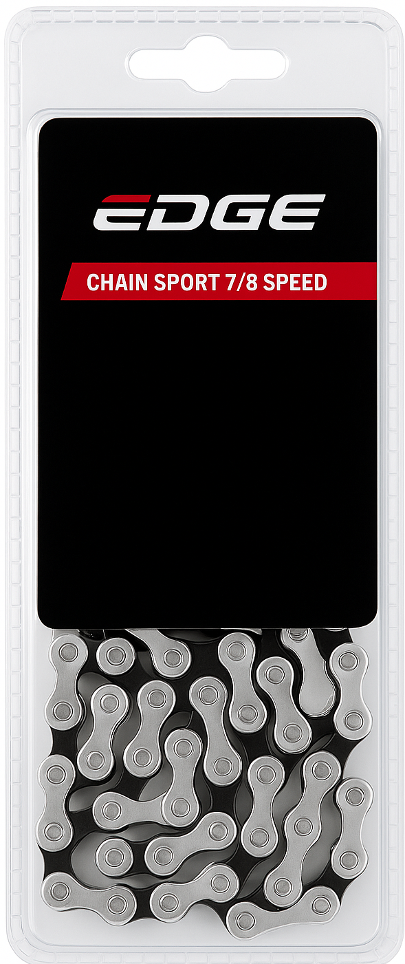 Edge Ketting 7 8 speed Sportief zilver