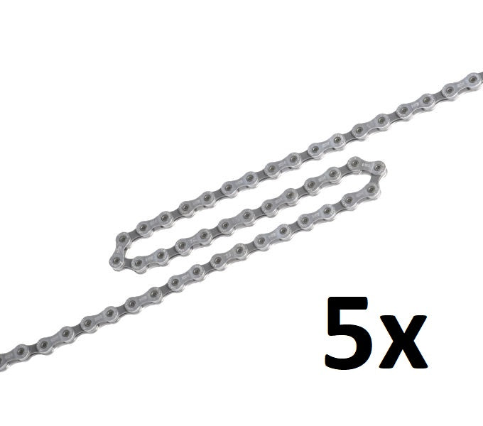 Shimano ketting 9 speed hg53 deore lx tiagra - 126 schakels (5 stuks in werkplaatsverpakking)