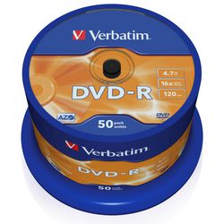 DVD-R spindle 4.7GB Verbatim 16x 50 pieces