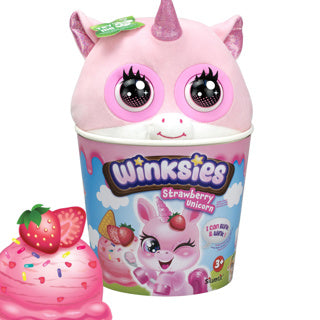 Silverlit winksies aardbei eenhoorn interactieve knuffel