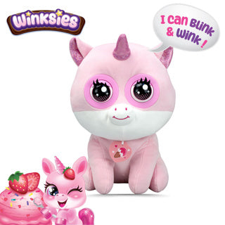 Silverlit winksies aardbei eenhoorn interactieve knuffel