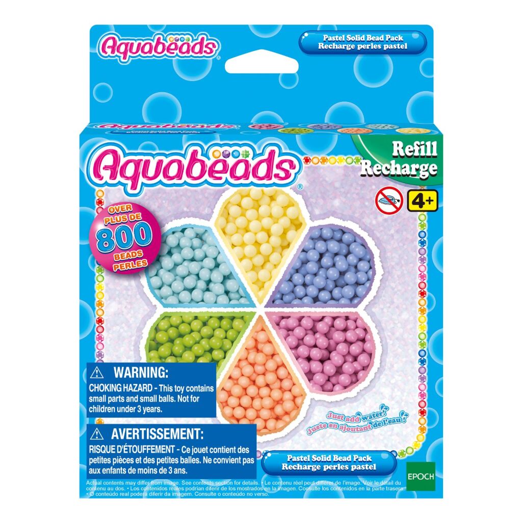 Aquabeads pastel effen kralenpakket 800+ parels