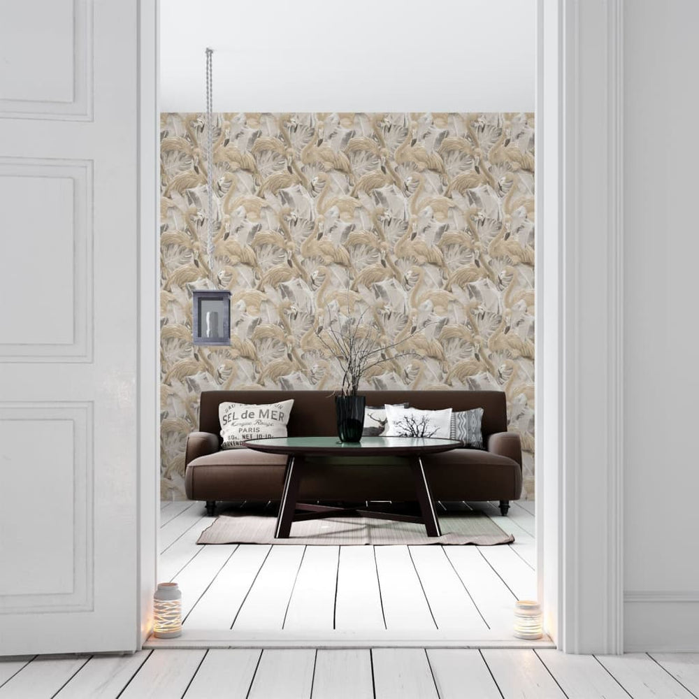 Noordwand Noordwand Behang en Monstera beige