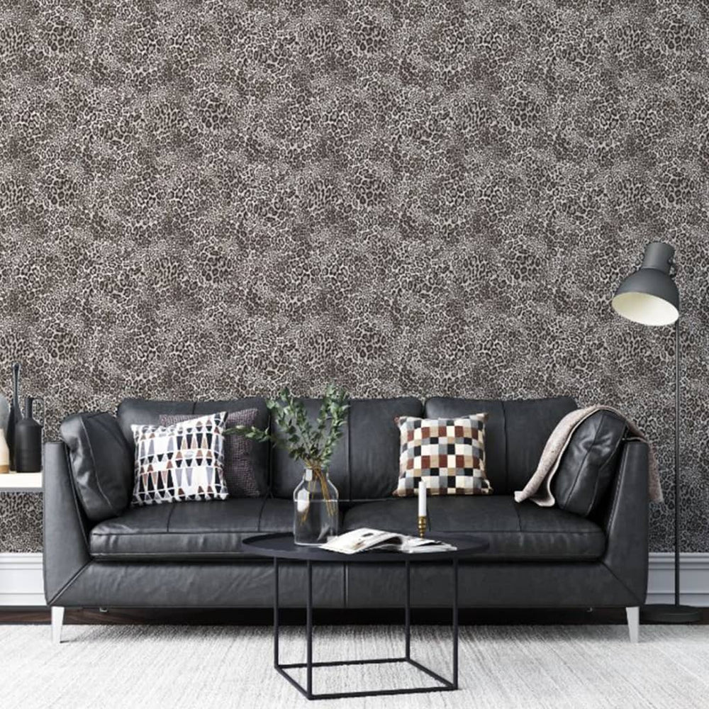 Noordwand Noordwand Behang Luipaardprint zwart