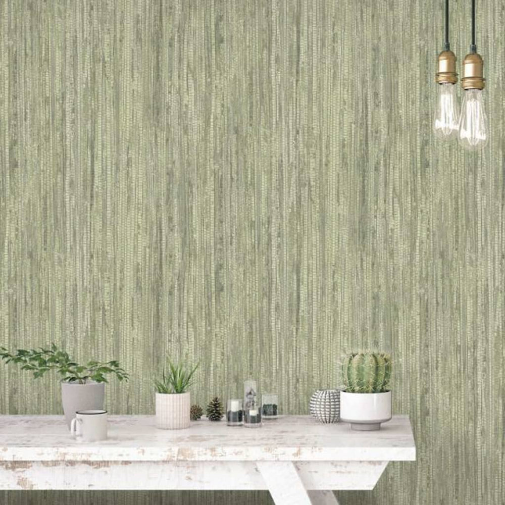 Noordwand Noordwand Behang Natuurgrassen Wicker groen