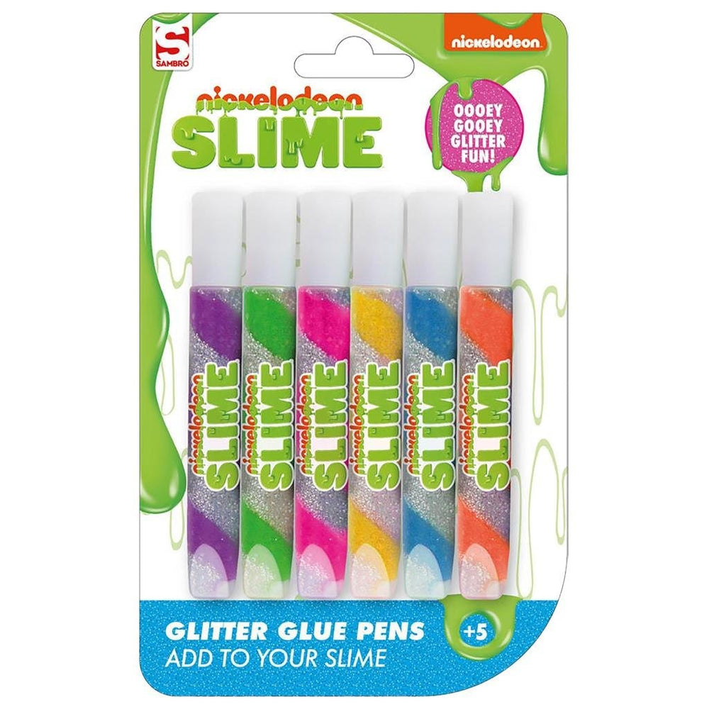 Sambro nikkelodeon slijm glitter pennen 6 stuks