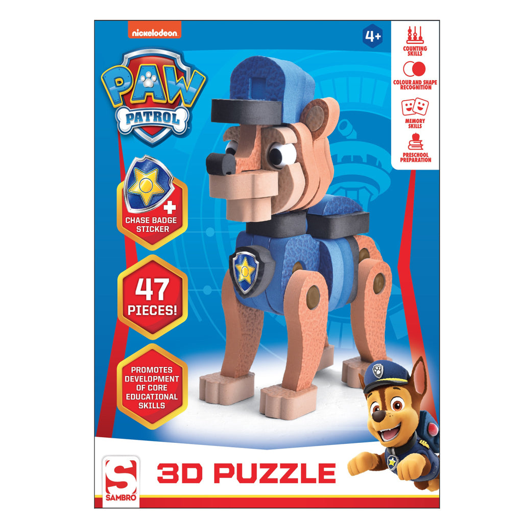 Paw Patrol 3D puzzel achtervolging 47 stukjes