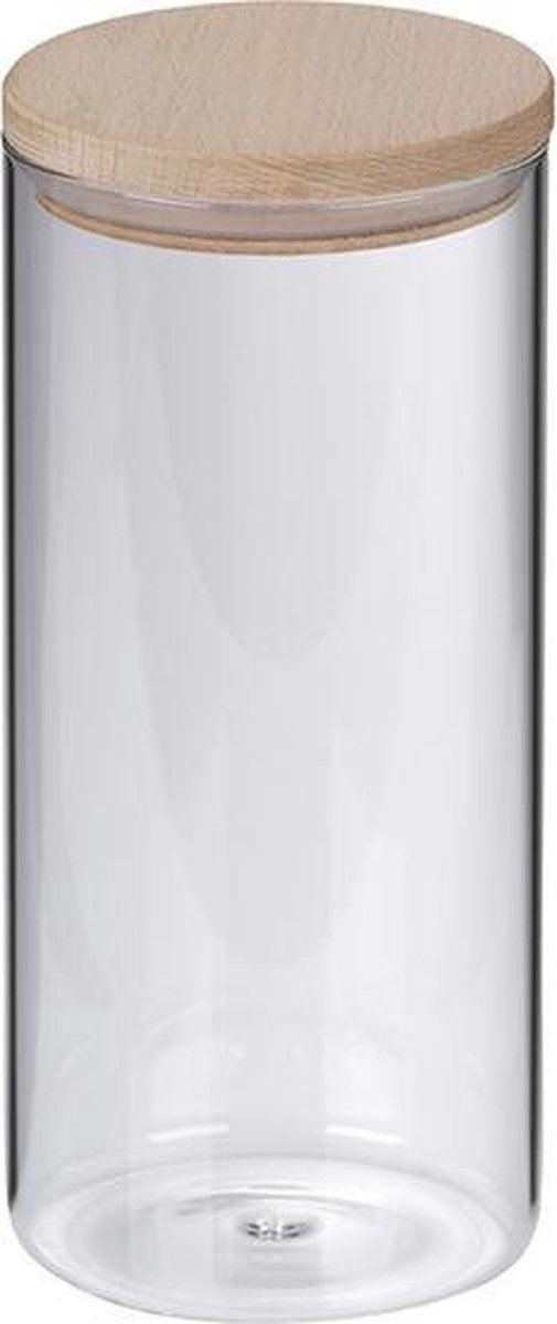 Kela keuken - amelie voorraadpot 1,5 liter - glas - transparant