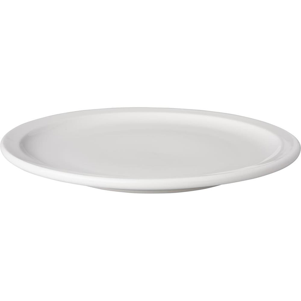Mammoet bord smalle rand budgetline porselein wit 24cm (set van 3)