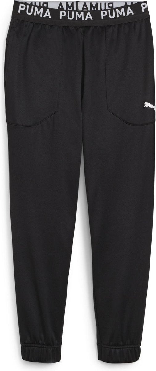 Puma train pwr fleece jogger heren sportbroek - black-white cat