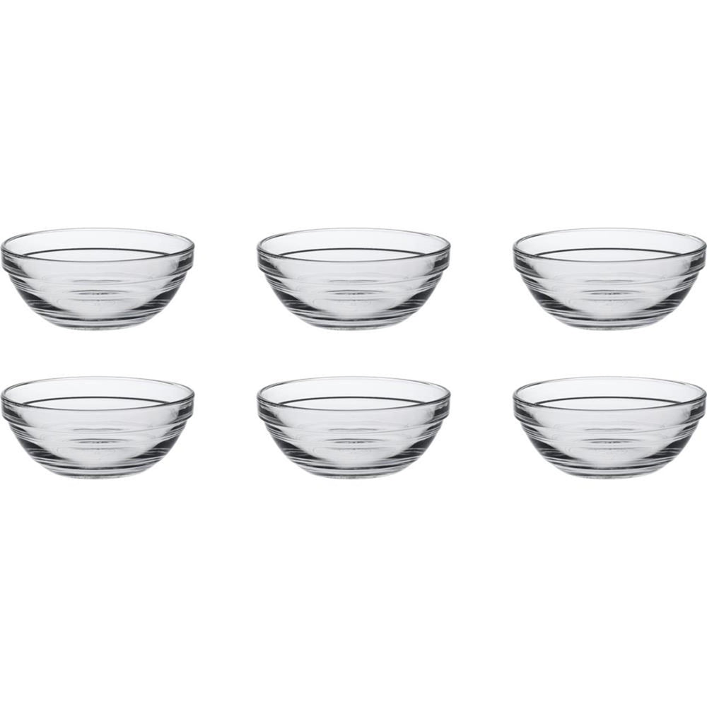 Duralex schaal lys rond stapelbaar 200ml hardglas 6 stuks 10,5x4.3cm