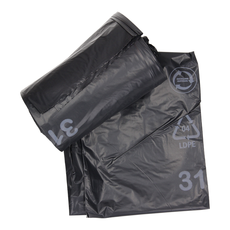 1054872 - afvalzak 60l, zwart ldpe 20 st per rol | 15 stuks
