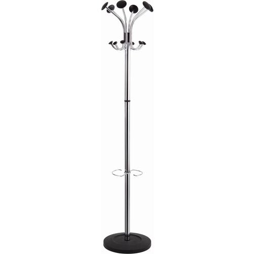 Abi kapstok chromy alba hout plastic stevige voet parapluhouder