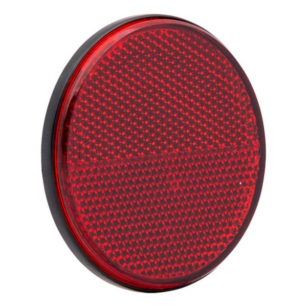 Reflector rond 70 mm. rood plak