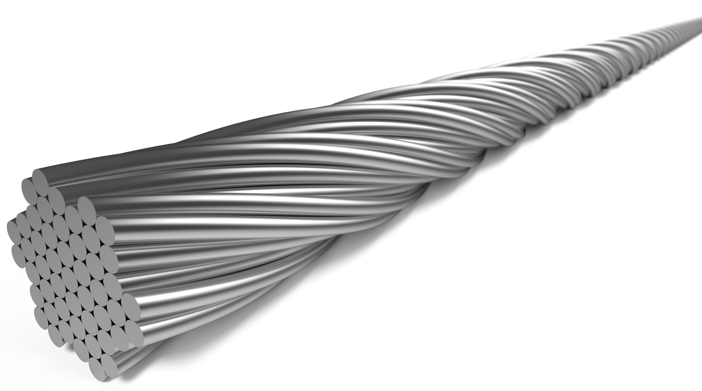 Elvedes schakel binnenkabel 2250 mm 7 x 7 draads rvs ø1,1mm met n-nippel ø4 x 4mm (doos à 100 stuks) - zilver