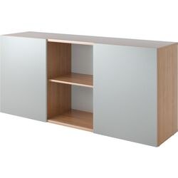 Bach kast met schuifdeuren hammerer 2fh zilver, walnoot
